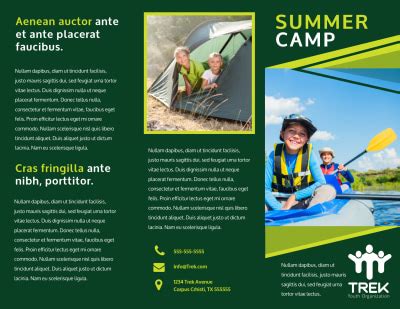 8 Summer Camp Brochure Template - Template Monster
